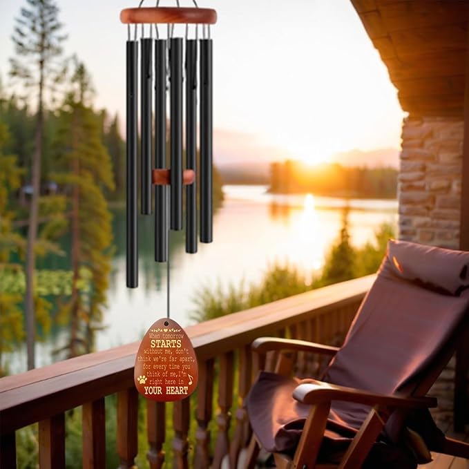 Personalized Dog Memorial Gifts for Loss of Dog, Custom Pet Memorial Wind Chime, Pets Loss Passing Away Remembrance Bereavement Gift, Custom Sympathy Gifts of Pet