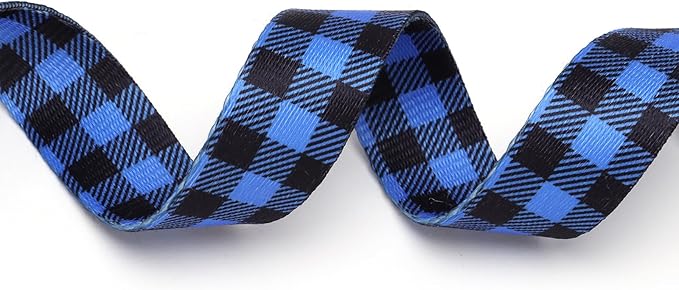 Stainless Steel Chain Martingale Collar for Dogs, No Pull Slip Cinch Choker Choke Collar Training Escape Proof Heavy Duty Dog Collar for Small Medium Large Pet Boy Male Dogs, Blue Plaid XL