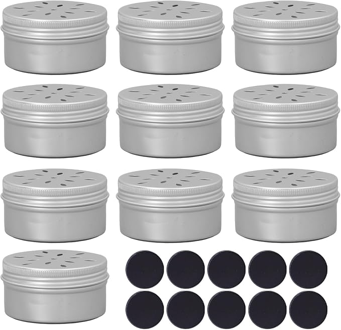 10Pcs Dog Scent Work Tins, Dog Scent Training Box, Dog Nose Work Containers with Soft Magnetic Stickers for Dogs Training Behavior Aids