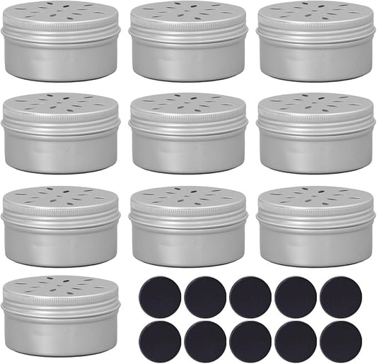 10Pcs Dog Scent Work Tins, Dog Scent Training Box, Dog Nose Work Containers with Soft Magnetic Stickers for Dogs Training Behavior Aids