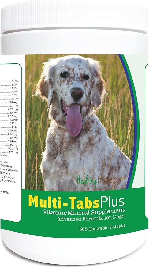 Healthy Breeds English Setter Multi-Tabs Plus Chewable Tablets 365 Count