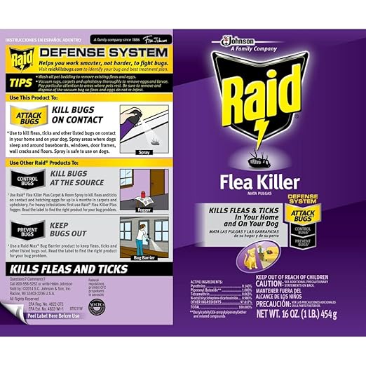 Raid Flea Killer 16 OZ (Pack of 3)