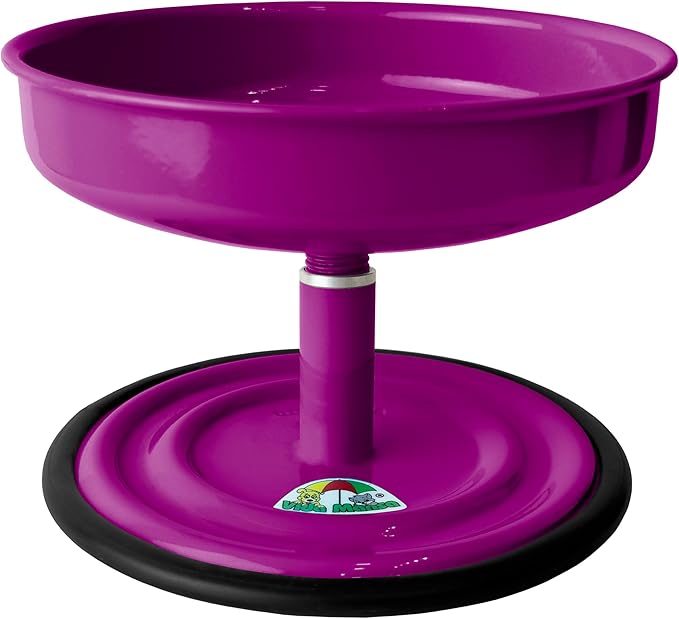 Adjustable Dog Feeder, 18.6 oz – Aluminum Feeding Bowl with Height Adjustment, Promotes Comfortable Feeding Position, Electrostatic Coated Finish, Vida Mansa, (Violet)