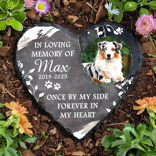 Personalized Dog Memorial Gifts for Loss of Dogs Sympathy Gift, Dog Memorial Stone, Pet Loss Gifts, Pet Memorial Stones for Dogs Cemetery Decorations for Grave, Cat Sympathy Gift, Stone 4