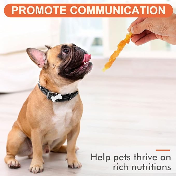 MON2SUN Rawhide Free Dog Treats Chicken Wrapped Cod Sticks for Small Dogs Healthy Training Treats Soft Snacks (14.11 Ounce -Pack of 2)