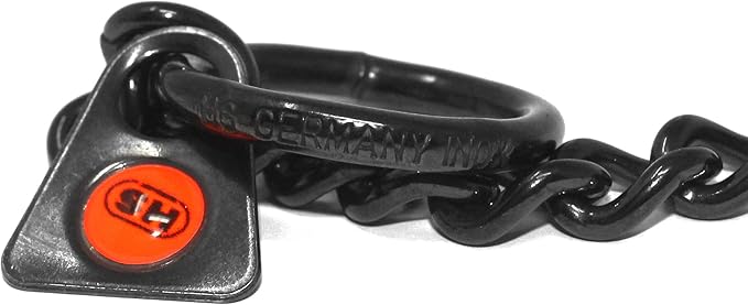 Herm Sprenger Black Stainless Steel Choke Dog Training Collar No-Pull Slip Chain for Small Medium Large Dogs for Easy Control Show Chain Collar Made in Germany 2mm 16in (40cm)