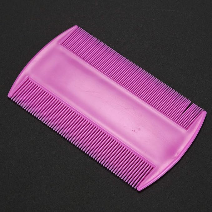 4pcs Lice Combs, Double Sided Pet Combs, Cat Dog Pet Grooming Fine Tooth Hair Combs