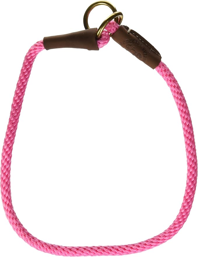 Mendota Pet Command Slip Collar - Dog Training Collar - Made in The USA - Pink - 24 in