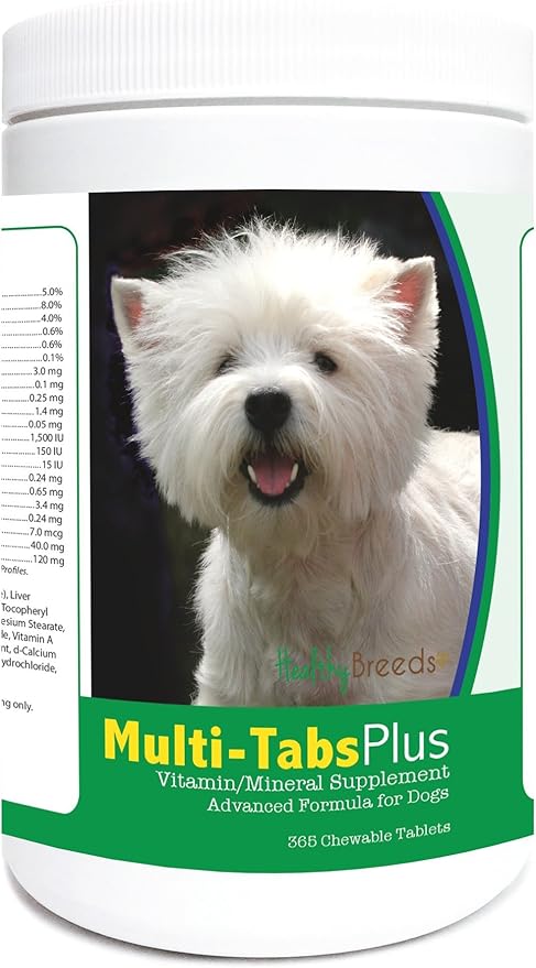 Healthy Breeds West Highland White Terrier Multi-Tabs Plus Chewable Tablets 365 Count