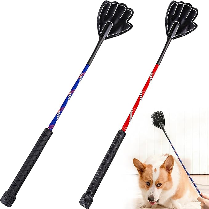 Random 2 Colors Dog Training Stick Pole, Puppy Training Tools Whip with Anti-Slip Handle, Outdoor and Indoor Exercise Interactive Dog Pole for Small Medium Dogs (Random 2Colors)