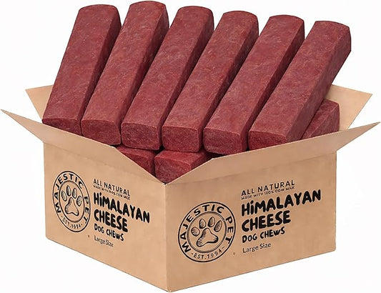 Majestic Pet Himalayan All-Natural Cheese Dog Chews - Long Lasting Dental Chew for Dogs - Healthy Pet Treats with Beneficial Ingredients (Urinary Tract Wellness, Large, 20 Pack)