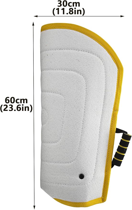 Morezi Dog Bite Sleeve Training Protection, Heavy Duty Nylon Durable, Fit Pit Bull German Shepherd Malinois, Puppy Small Dogs Training Biting Tugging War Toy - White