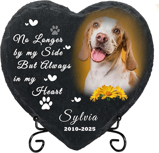 Personalized Dog Memorial Gifts for Loss of Dog, Custom Photo Pet Momorial Stone for Dogs, Cat Memorial Sympathy Gift, Dog Passing Away Gifts, Sympathy Gift for Pet Lovers (Style 7)