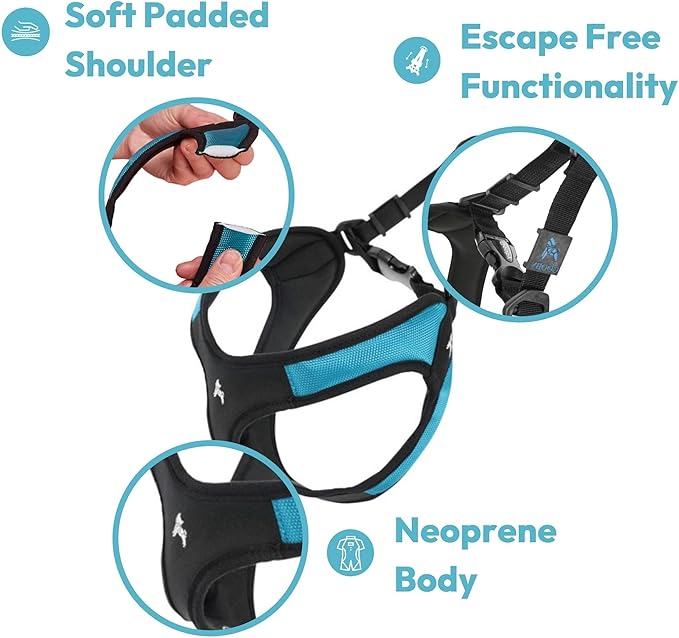 Gooby Escape Free Easy Fit Harness - Hot Pink, Medium - No Pull Step-in Patented Small Dog Harness with Quick Release Buckle - Perfect On The Go No Pull Harness for Small Dogs or Medium Dog Harness