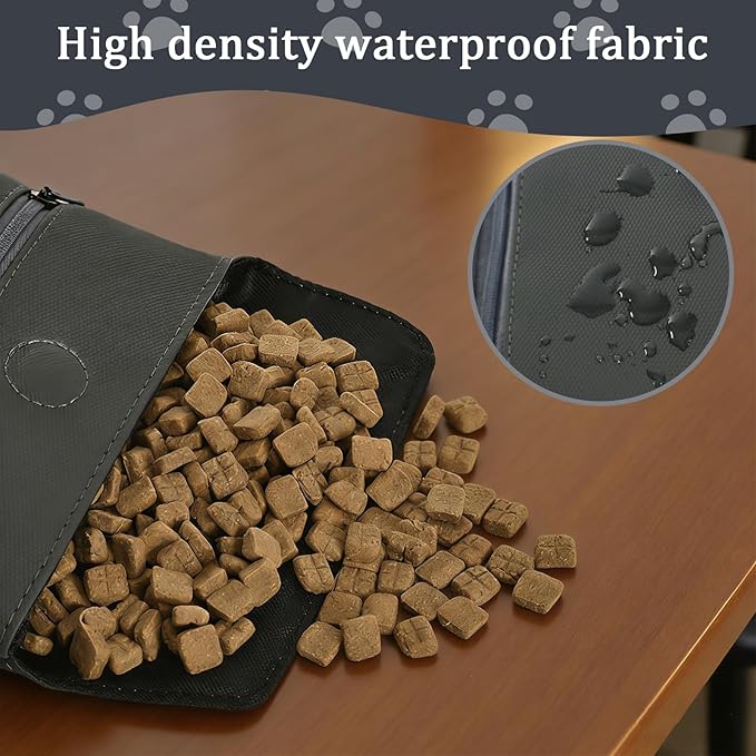 Dog Treat Pouch,Pet Training Treats Bag Magnetic Waist Bags Walking Holder Pouches for Puppy Aids Behavior Small Dogs Snack Fanny Closure Belt Pack with Clicker