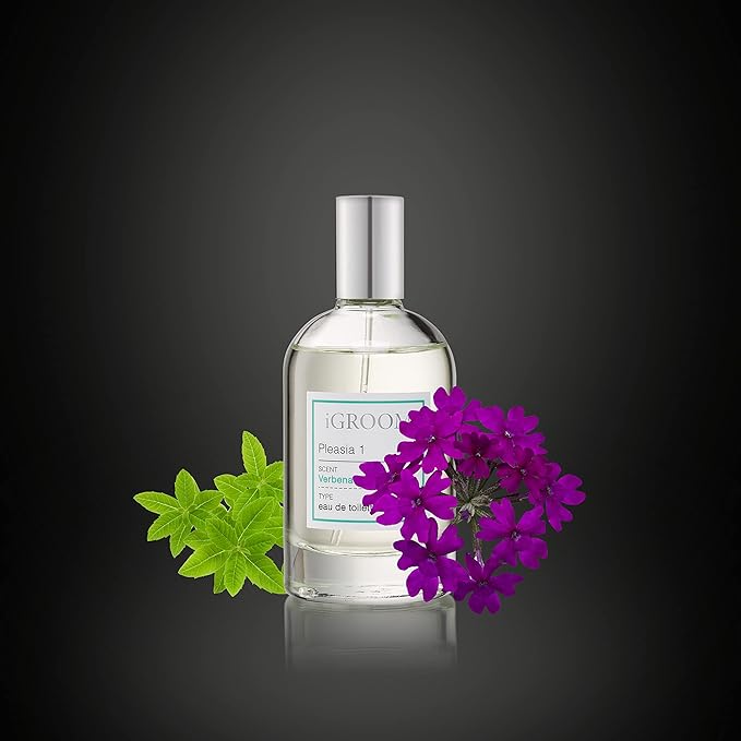 iGroom Pet Perfume Pleasia 1, Luxury Pet Beauty Care, Verbena Scent, Long Lasting, Made in USA, 100 ml