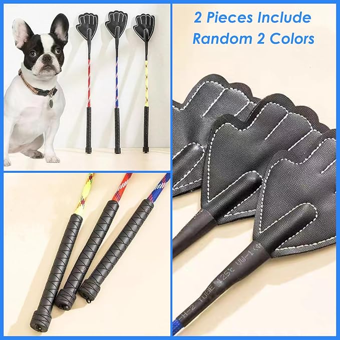 Random 2 Colors Dog Training Stick Pole, Puppy Training Tools Whip with Anti-Slip Handle, Outdoor and Indoor Exercise Interactive Dog Pole for Small Medium Dogs (Random 2Colors)