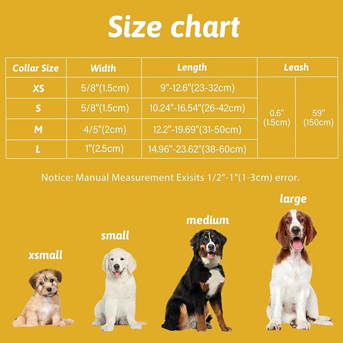 Dog Collar and Leash Set Girls Adjustable Puppy Collars with Floral Bow Tie for Small Medium Large Female Dogs, Solar System, M