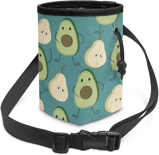 Avocado Pet Treat Pouch Multiwear Dog Treat Bag Pet Feed Snack Reward Pocket, Pet Hiking Toys Pack Dog Food Dispenser for Kibbles, Pet Food Toy