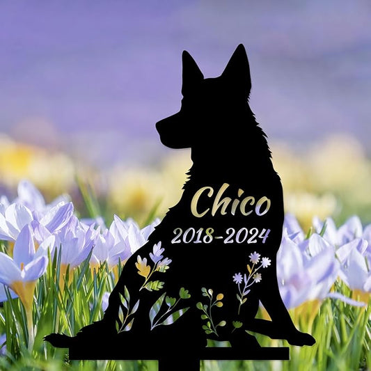 Personalized Dog Memorial Stake, Dog Grave Marker, in Memorial of Dog, Dog Loss Gift, Dog Name Sign Pet Sympathy Gift