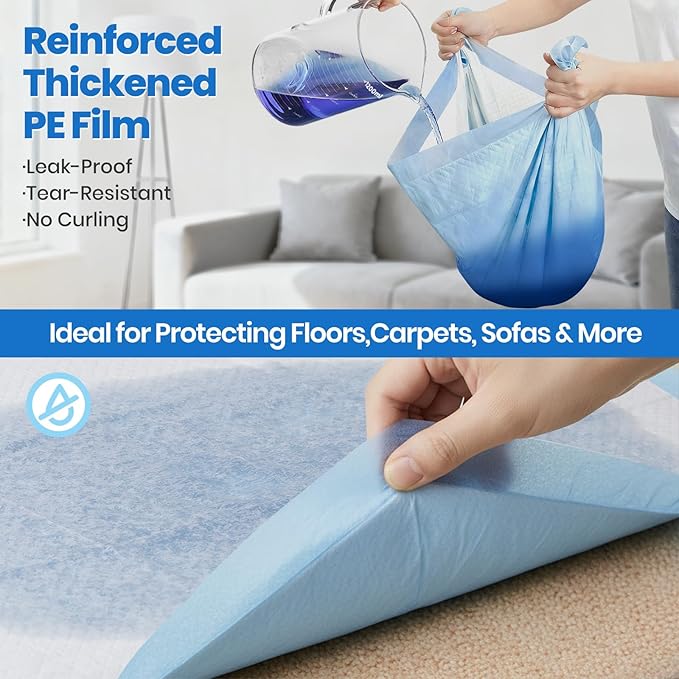 Gimars XL 6-Layer Ultra Absorbent 1200ml 48-Hour Leak-Proof Dog Pee Pads, Quick Dry Extra Large Puppy Pads for Puppy Training, Senior & Incontinent Dogs, Cats, Overnight Use, 28"x34", 30 Count