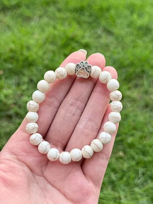 LINGYUAN Pet Memorial Gifts for Dogs Cats, Pet Memorial Bracelet, Remembrance Pet Loss Sympathy Gift for Cat Dog Lovers, Bereavement Gifts for Loss of Pet