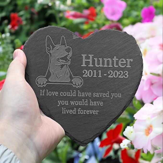 English Bull Terrier Memorial Stone, English Bull Terrier Outdoor Memorial, English Bull Terrier Loss Sympathy Gift, in Memory of English Bull Terrier