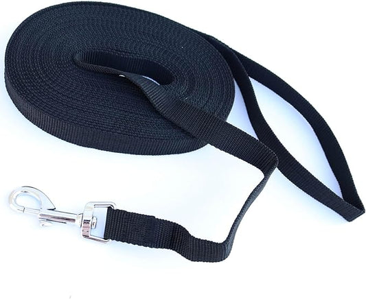 Dog Leash Puppy Obedience Recall Training Agility Lead 50ft, Great for Play, Camping, or Backyard