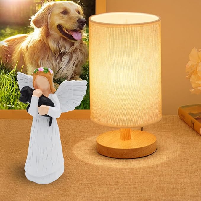 Anrkets Angel of Friendship Pet Memorial Gift – Dog Remembrance Angel Figurine with 7 Chakra Rainbow Bridge Bracelet, Sympathy Gift for Loss of a Beloved Dog