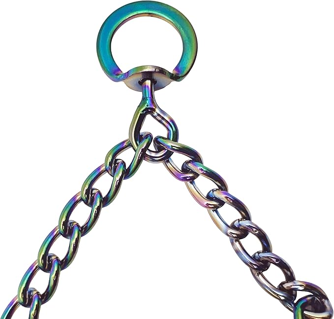 No Pull Dog Collar Dog Training Collar for Small Medium Large Dogs (Rainbow Color, XL)