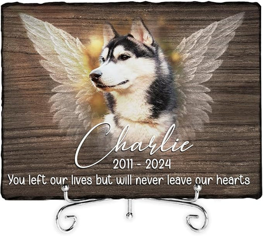 Your Wings Pet Memorial Stones - Dog & Cat Grave Stones, Loss of Pet Gifts