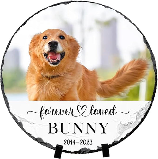 Pet Memorial Gifts, Dog Memorial Stone, Loss of Dog Sympathy Bereavement Remembrance Gifts, Dogs Cats Memory Gift for Pet Lovers, Cemetery Decorations for Grave, Home Decor Memory Picture Frame