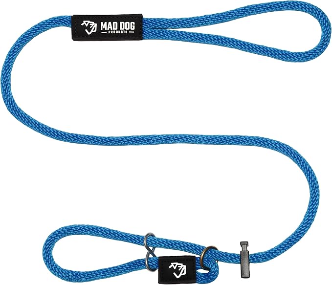 Mad Dog Products Easy Leader Dog Leash 1/2" x 10' Royal Signature Rope - Made in USA