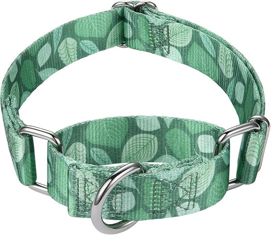 Mikivery Martingale Collar for Dogs 1 inch Sturdy Durable Collars Medium and Large Breed for Walking Training Outdoor Daily Use