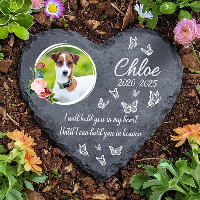 Personalized Dog Memorial Gifts for Loss of Dogs Sympathy Gift, Dog Memorial Stone, Pet Loss Gifts, Pet Memorial Stones for Dogs Cemetery Decorations for Grave, Cat Sympathy Gift, Stone 7