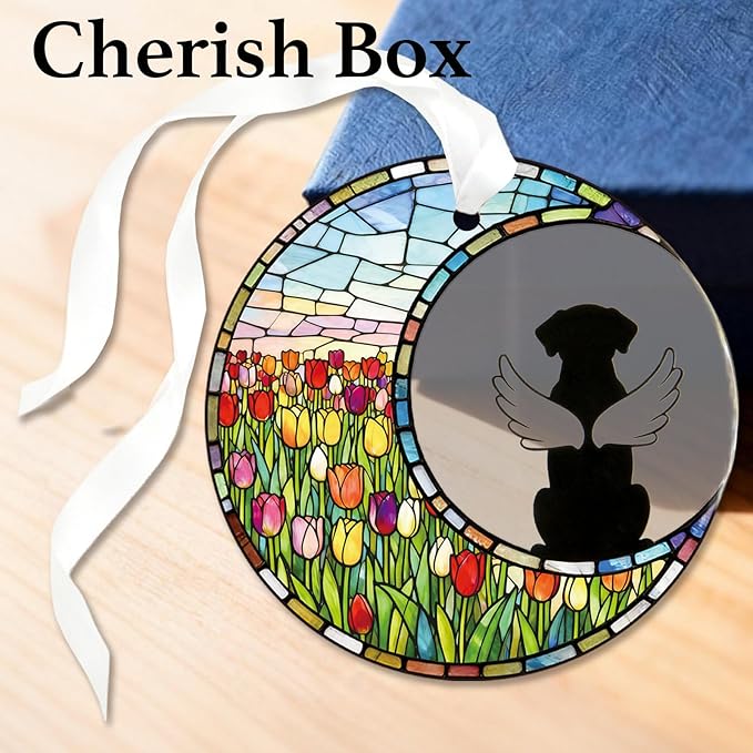 Dog Memorial Gift for Loss of Dog, Pet Sympathy Gift Ornament, Rainbow Bridge Dog Keepsake, Pet Remembrance Gift for Dog Lover, Bereavement Gift, Loss of Pet Memorial Ornament