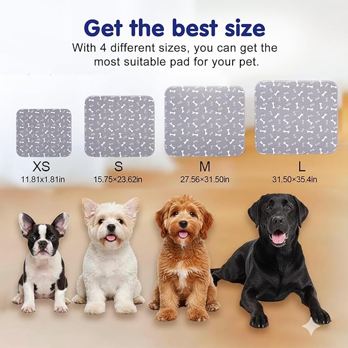 Puppy Pads with pheromones, Elite Pads for Cats, Washable Puppy Pads for Dogs and Cats, Leak-Proof & Anti-Slip Pet Training Pad for Home & Travel(Red, L: 31.5" × 27.6")