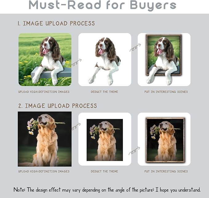 Personalized Pet Memorial Stone, Custom Dog Memorial Gifts for Loss of Dog with Photo Name Date, Dog Remembrance Gift, Loss of Dog Sympathy Gift for Dog Cat Lovers (Quote 17)