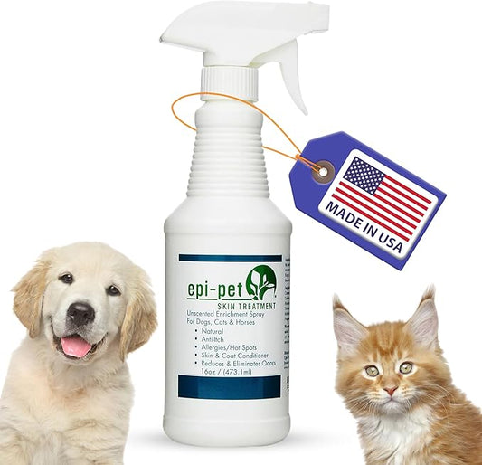 Epi-Pet Unscented Skin Enrichment Spray for Pets, 16-Ounce (90558)