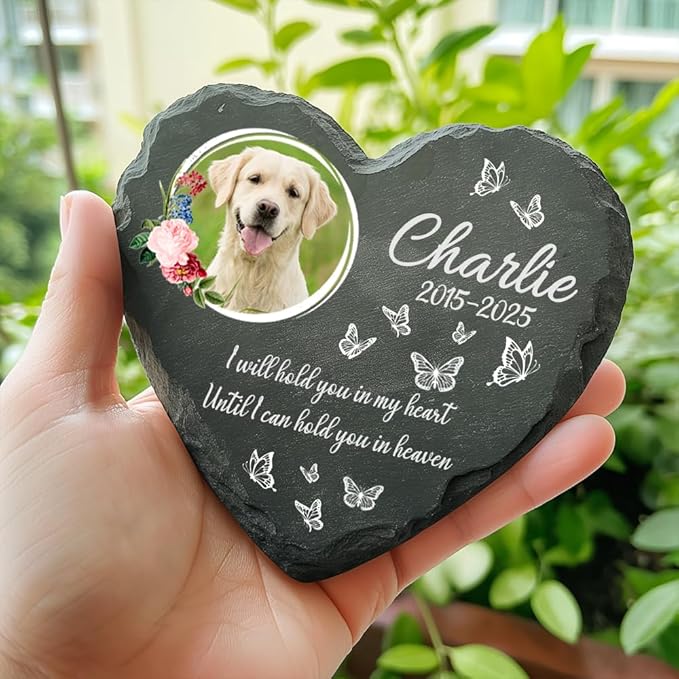 Personalized Dog Memorial Gifts for Loss of Dogs Sympathy Gift, Dog Memorial Stone, Pet Loss Gifts, Pet Memorial Stones for Dogs Cemetery Decorations for Grave, Cat Sympathy Gift, Stone 7