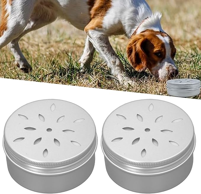 10Pcs Dog Scent Work Tins, Dog Scent Training Box, Dog Nose Work Containers with Soft Magnetic Stickers for Dogs Training Behavior Aids