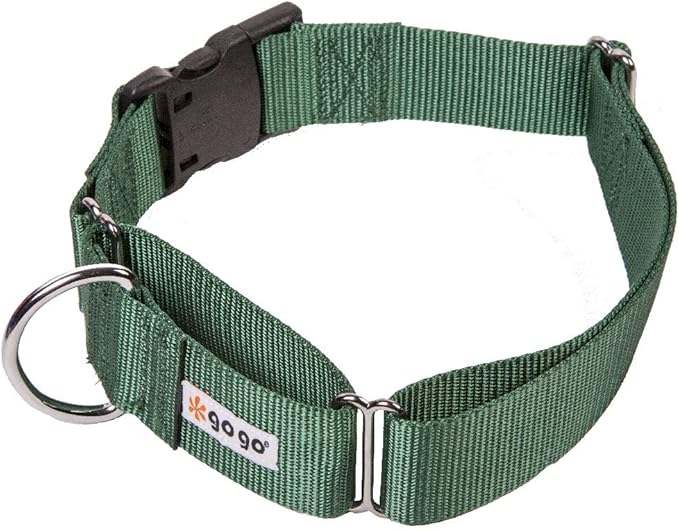 GOGO Pet Products Martingale Gentle Training Collar, X-Large, Hunter Green