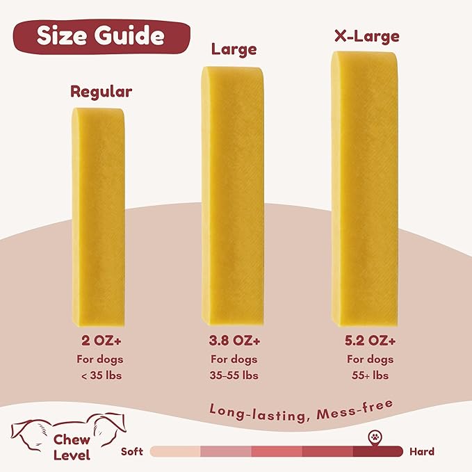 Majestic Pet Himalayan All-Natural Cheese Dog Chews - Long Lasting Dental Chew for Dogs - Healthy Pet Treats with Beneficial Ingredients (Calm & Joint Wellness, Regular, 5 Pack)