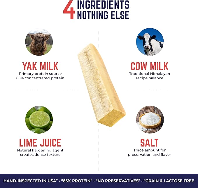 Devil Dog Pet Co. Yak Cheese Dog Chews Medium 12 Pack for Aggressive Chewers - Odor-Free Long Lasting Himalayan Treats, Small Breeds 10-30 lbs, 4-Ingredient Dental Enrichment & Anxiety Relief