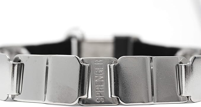 Herm Sprenger Neck Tech Stainless Steel Prong Dog Training Collar with Quick Release Buckle Pet Pinch Collar No-Pull Collar for Dogs Made in Germany 19 inches