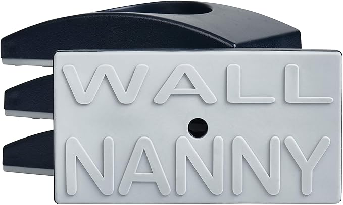 Wall Nanny 2-Pack - Works with 2 Gates - Baby Gate Wall Protector (Made in USA) Protects Walls and Doorways from Pet Gates - for Pressure Mounted Indoor Safety Baby Gates - Black