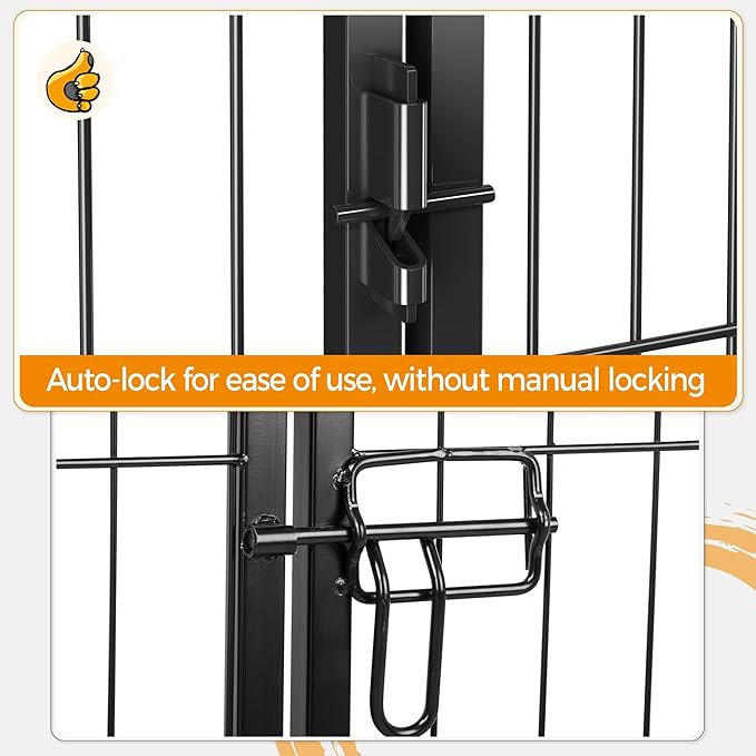 Yaheetech Dog Playpen Indoor, Extra Wide Outdoor Dog Fence Foldable Pet Puppy Exercise Pen for Yard/Garden/RV Camping, 24 Panels 40 Inch Height x 32 Inch Width