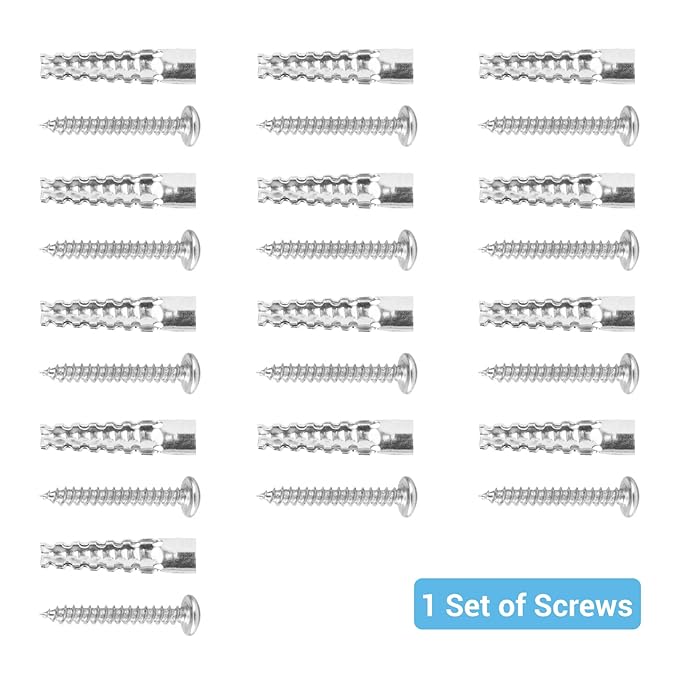 HAMOPY Auto-Lock Retractable Baby Gate Replacement Parts, Original Hardware Set (Including 2 x Latches + 2 x Brackets + 1 x Floor Hook + 1 Set of Screws) Only Fit 55“&71” Auto-Lock Baby Gate(Black)