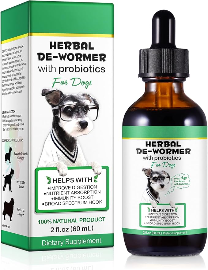 Specifically Formulated for Dogs, Dogs Broad Spectrum Supports, Naturally Sourced Ingredients, Gut Health, Easy-to-Absorb, Probiotics Supplement Drops for All Ages and Breeds