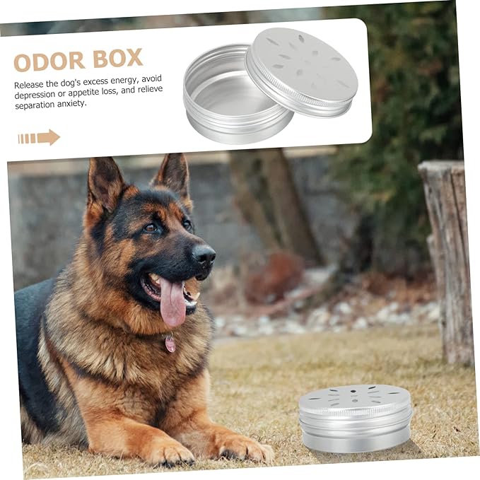 balacoo 30 pcs Dog Scent Training Containers Hollow Scent Work Tins Lids Dog Odor Training Tool Supplies